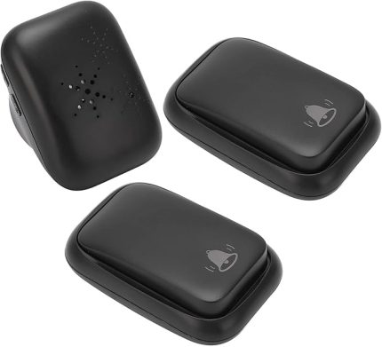 Kendi Kendini Üreten Kapı Zili, Kablosuz Kapı Zili Kiti AC 110-230V Fabrikalar İçin Pilsiz (AB Fişi)