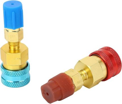 Hızlı Kuplörler Kiti Pirinç R1234YF R134A Adaptör Araç Koşullandırıcı AC Şarj Hortum Konnektörü
