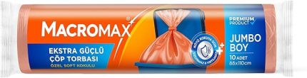 Güçlü Çöp Torbası Jumbo Boy (88x110 cm), Soft Kokulu 10 Adet