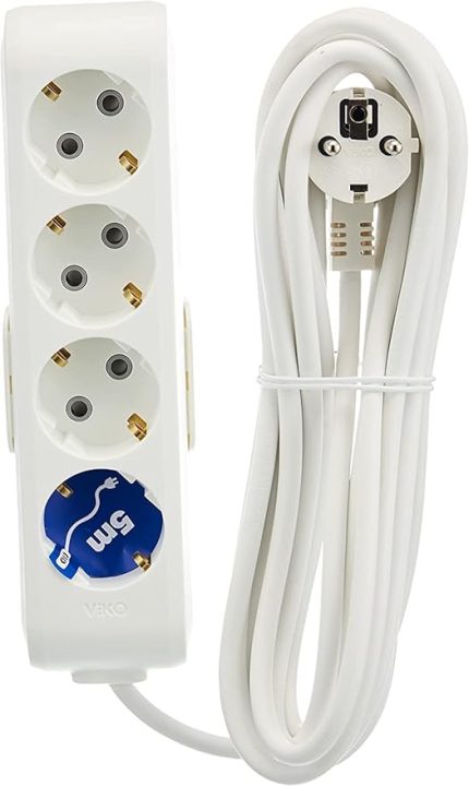 Multi-Let Dörtlü Priz Topraklı Kablolu Çocuk Korumalı 5 Mt