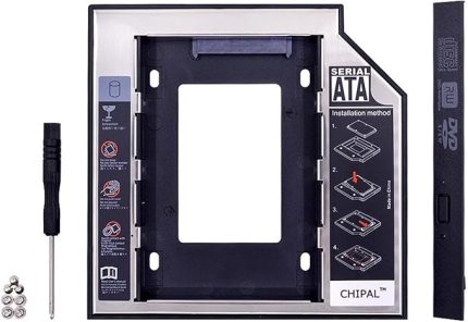 Harddisk Kutusu 9.5mm Slim Kızak Caddy Laptop DVD to SSD HDD Sata 4716