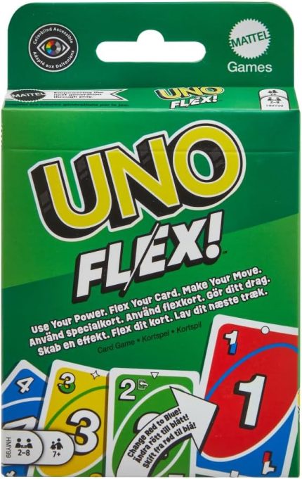 Games UNO Flex™ Aileler için eğlenceli oyun gecelerine ilham veren UNO™ Flex kart oyunu HMY99
