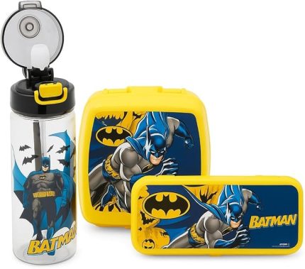 Lisanslı Okul Seti; 500 ml Matara, Beslenme Kutusu, Kalem Kutusu