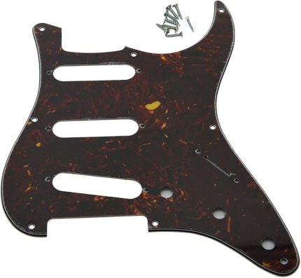 8 Delikli Vintage Strat SSS Gitar Pickguard ST Vuruş Tahtası ABD/Meksika Stratocaster / Strat Dark Tortoise için