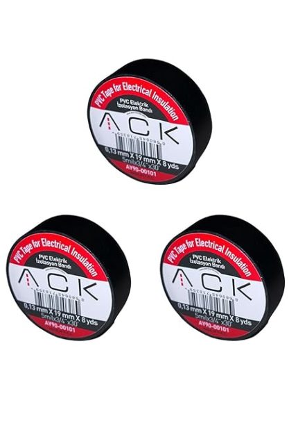 Adet ACK Siyah İzole Bant 0.13X19MMX8YDS