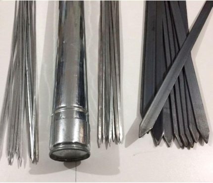 - Mangal Seti 60Cm - 10 Adana Kebap Şiş Silme Demir, 10 Ciğer, 10 Kuşbaşı,1 Şiş Kabı