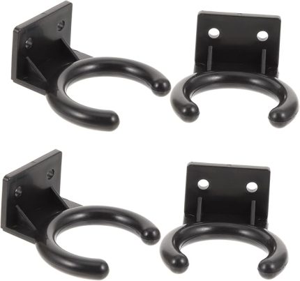 4 Adet Mikrofon Duvar Braketi Desteği Klipsli Mikrofon Tutucu Ktv Oyunları Için