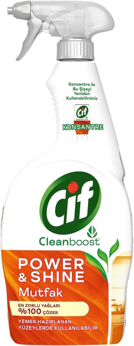 Power Shine Cleanboost Sprey Temizleyici Mutfak İçin Temizleyici ve Yağ Çözücü 750 ML