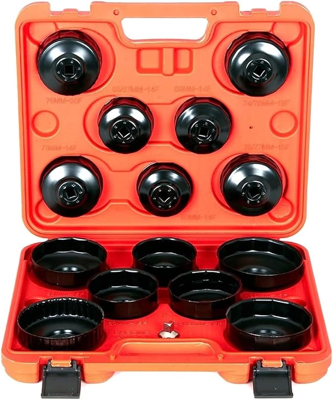 15 adet Evrensel Alüminyum Yağ Değişimi Filtre Kapağı Anahtarı Yağ Filtresi Kaldırma Soket Sökücü Aracı Kiti