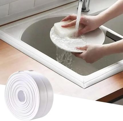 Sızdırmaz Banyo Mutfak Lavabo Küvet İzolasyon Şerit Bant,Lavabo Kenar Bandı 3.2 mt x 38 mm (4172)