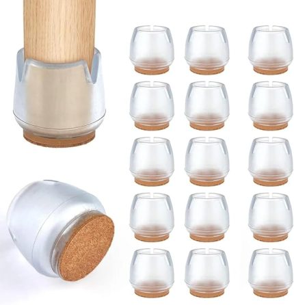 Home 20 Adet (2,5 cm Veya 3.2 Cm) Silikon Masa Sandalye Pabuç Koltuk Sandalye Kaydırmaz Zemin Koruyucu