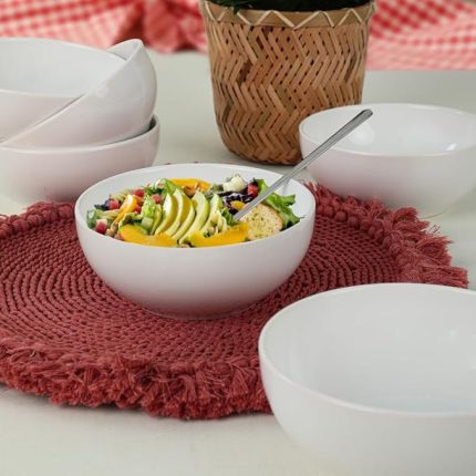 Beyaz Delta Çorba Kasesi 14 Cm 6 Adet