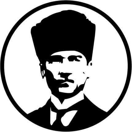 Aksesuar 20 x 20 cm Atatürk Oto Sticker Kalpaklı Araba Sticker Siyah