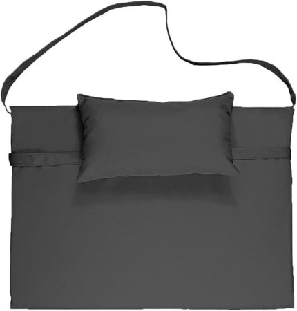 Bysay Taşınabilir Katlanır Plaj Havuz Minderi, Şezlong Minderi Kamp Yatağı Antrasit