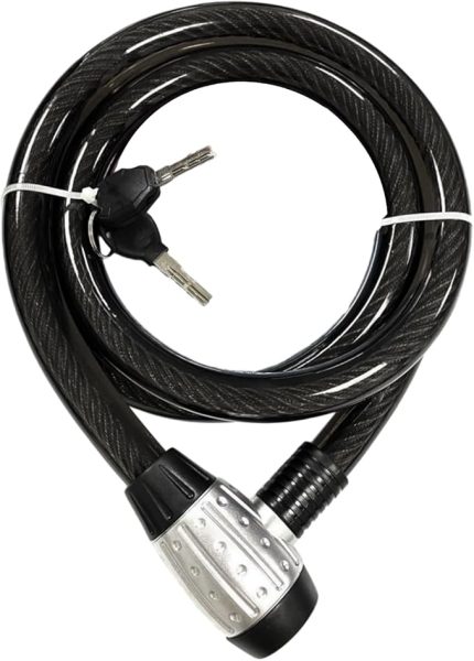 Motosiklet Bisiklet Halat Zinciri Hırsız Kilidi 150 cm Çelik Kilit Çap 25 mm Ø 1 Adet