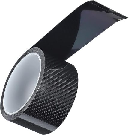 folyo, araç kapı eşiği koruyucu, 5 cm x 3 m, otomobil kapısı koruması, karbon folyo, Vinilo Fibra Carb siyah karbon fiber koruyucu folyo, araba kapısı