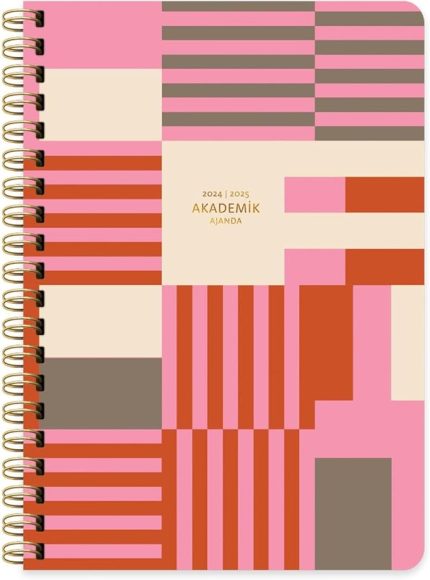 Color 17 * 24 Spiralli Akademik Ajanda - Enerji