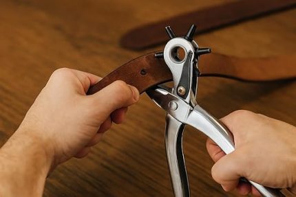 Delme Aleti Kemer DElme Pensi 6 ayrı ayarlı Pens Deri Delici El Aletleri