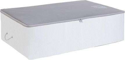 Home Textile Mega Boy Gri Çizgili Stuff & Things Baza Altı Hurç 74 x 46 x 22 cm