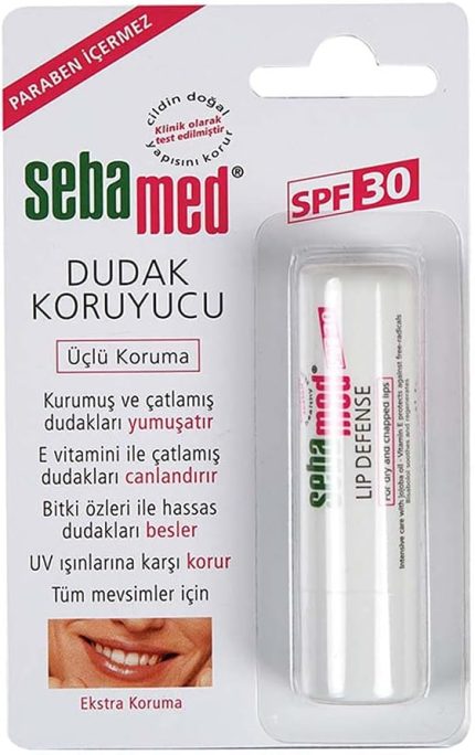 Kurumuş Çatlamış ve Hassas Dudaklar - Yoğun Nemlendiricili Lipbalm - Dudak Bakım Kremi 30 SPF 4,8 gr