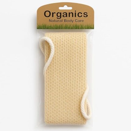 Doğal Banyo Kesesi, Sırt Kesesi, 40x10 cm, Bej