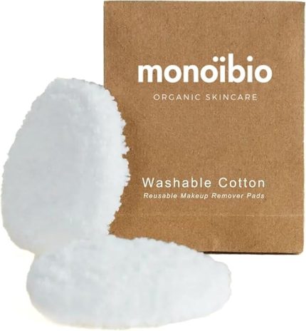 Kullanılabilir Organik Makyaj Temizleyici Pedler - El Yapımı Yıkanabilir Pamuklu Yuvarlak Toner Pedleri Yüz Temizleme Pedleri 2'li Paket için Hediye 7 cm (S)