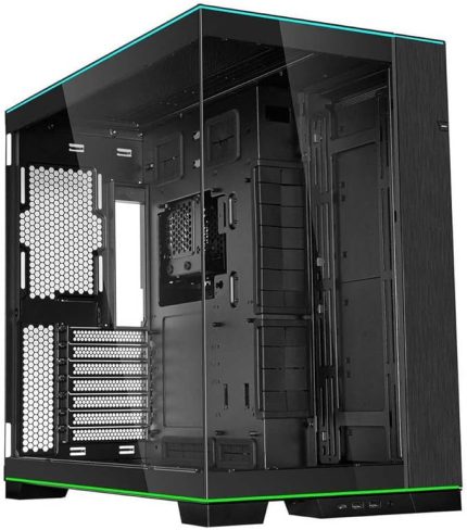 Li O11D EVO RGB Oyun Bilgisayarı Kasası ATX Siyah - RGB Aydınlatmalı Midi Tower PC Kasası, 455 mm'ye Kadar Ekran Kartları, 420 mm'ye kadar Radyatör, Siyah PC Case Çelik, Alüminyum,