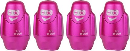 E-BOT SILGILI KALEMTIRAS METALIK PEMBE 4LU SET
