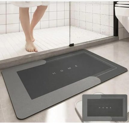 Home Sihirli Su Emici Banyo Paspası Kaymaz Tabanlı Abdest Paspası 3 Mm 38X58