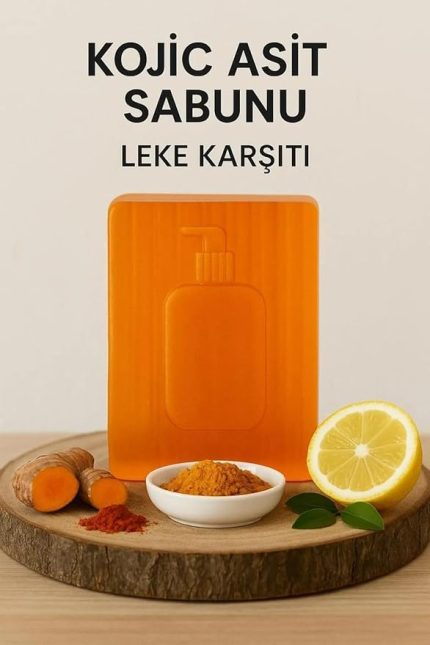 Kojic Asit Sabunu, Zerdeçal Ve Kojik Asit Etkisi ile Leke Karşıtı - Cilt Tonu Eşitleyici Doğal Sabun