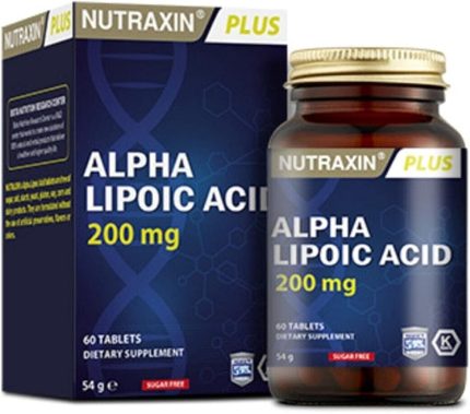 Plus Alpha Lipoik Asit 200 mg içeren Takviye Edici Gıda (1 x 60 Kapsül)