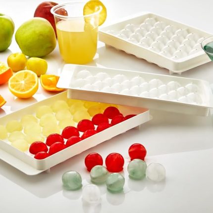 Hazneli Yuvarlak Buz Kalıbı, Kapaklı Kokteyl Sunum Buz Kalıbı