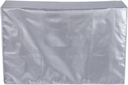 Mekan Klima Kapağı, Su Geçirmez Toz Geçirmez Klima Dış Ünite Koruma Kapağı Polyester Klima Kapağı, Gümüş (2p (80 * 26 * 57))