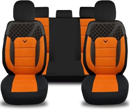 Ford Fiesta 6 2008-2017 ile Uyumlu Koltuk Kılıfı/Turuncu