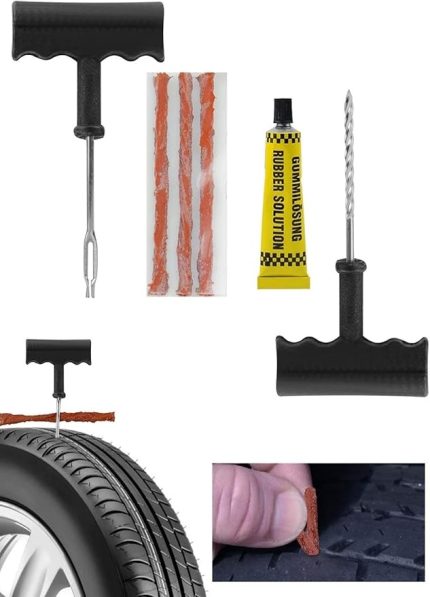 6 Parça Tamir Kiti Otomobil Araba Bisiklet Motor Lastik Tamir Kiti Seti