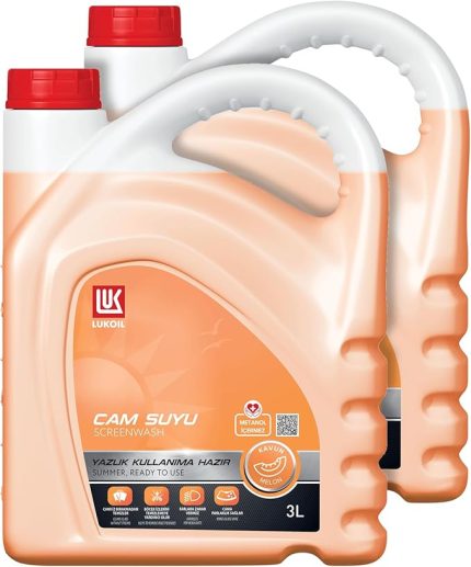 Yazlık Cam Suyu (Metanolsüz) Kavun Aromalı 2x 3 Litre