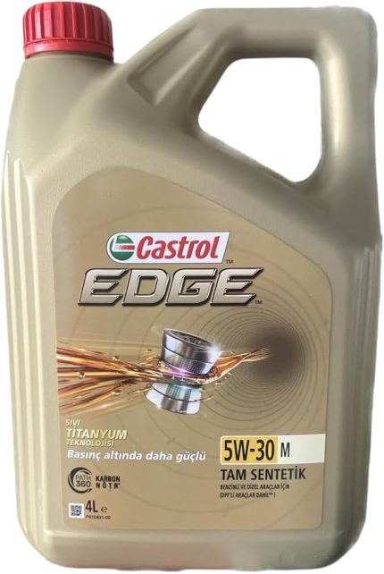 Edge 5W/30 M 4 Lt Tam Sentetik Partiküllü Motor Yağı