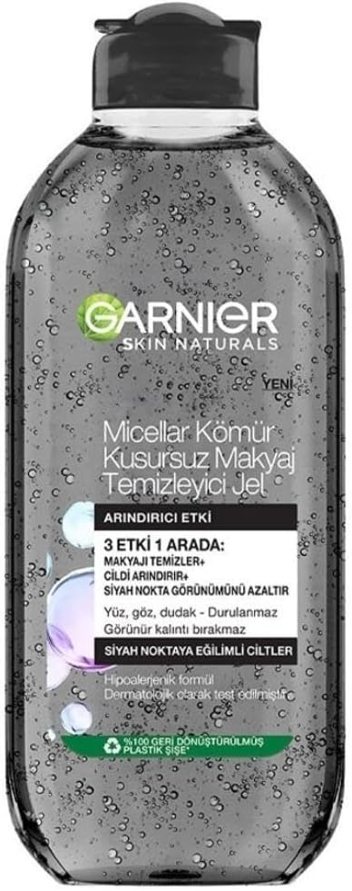 Micellar Kömür Kusursuz Makyaj Temizleyici Jel (400 ml)