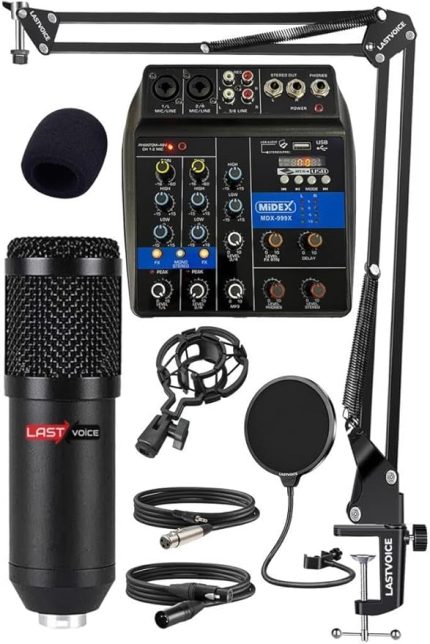 Mix Paket-1 Stüdyo Youtuber Podcast Kayıt Ekipman Seti