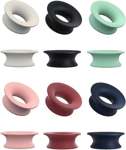 12 adet Loop Sessiz Insert Style Pack, Loop Earplugs aksesuarı, 6 renk silikon sessiz kullanım, stil paketi, Loop kulak tıkacı için günlük kontrol demeti, kulak tıkacı