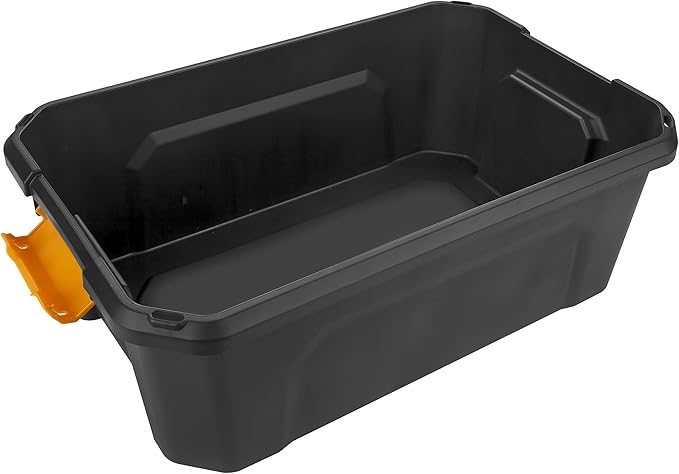 Bag 12 L Kapaklı Saklama Kutusu, Plastik Depolama ve Düzenleme Kutusu, Kilitlenebilir Çok Amaçlı Eşya Saklama Kabı, Ev Ofis Dolap ve Kiler Kullanımı, ASR-4033 - Görsel 2