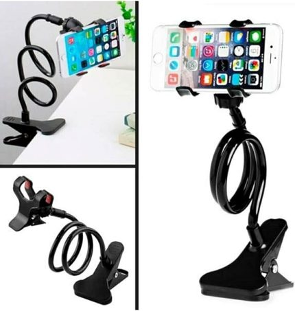 Başlıklı Akrobat Telefon Tutucu Portatif Telefon Tutma Aparatı Siyah