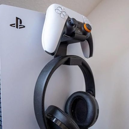 Kulaklık ve Kol Standı [Minimalist Tasarım] Sony Playstation 5 için, Siyah