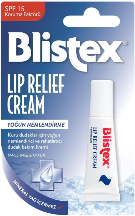 Lip Relief - Kuru ve Çatlamış Dudaklara Onarıcı ve Rahatlatıcı Dudak Bakım Kremi 1 Adet