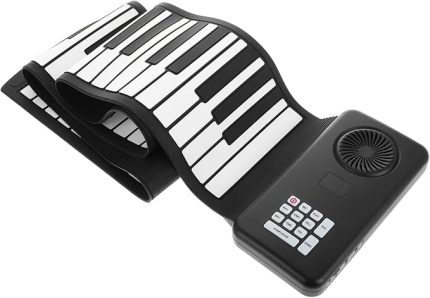 Taşınabilir 88 Tuşlar Roll Up Piyano Katlanabilir Silikon Klavye Dahili Hoparlör Ile Seyahat Ve Yeni Başlayanlar İçin Elektronik El Rulo Piyano