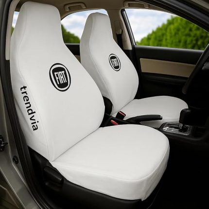 Penye Oto Koltuk Kılıfı Takımı - Fiat Logolu Ön ve Arka Servis Kılıfı