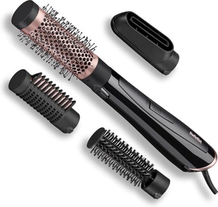 Hava Üflemeli Saç Şekillendirici Set Perfect Finish, 1000W, 4 Başlık, Kabarma Önleyici İyon Teknolojisi, AS126E
