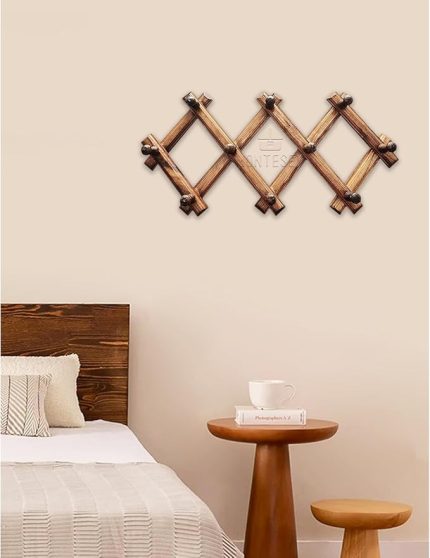Ahşap Duvar Askısı Dekoratif Askılık Elbise Askılık MNT-105