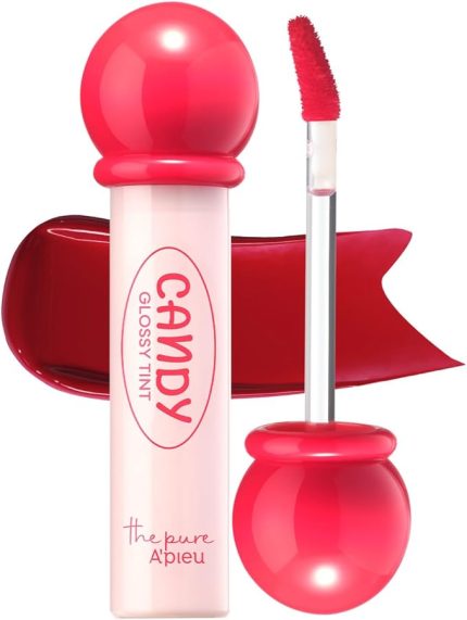 Uzun Süre Kalıcı, Parlak Bitişli, Su Bazlı Tint A'pıeu The Pure Candy Tint NO.01 Cherry