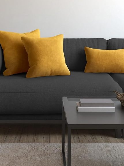 Series Bal Peteği Sarısı Kırlent, Yastık Kılıfı